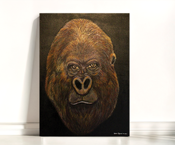 KONG 2023 Acrylique crayon hts 60 × 79,5 cm Prix 800 Euros