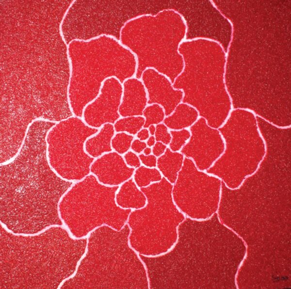 LA ROSETTE 2005 Poudre de marbre gel acrylique hts 80 x 80 cm Prix 580 Euros.pdf - Copie
