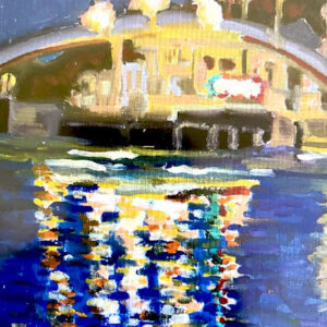 Tableau Péniche en lumière